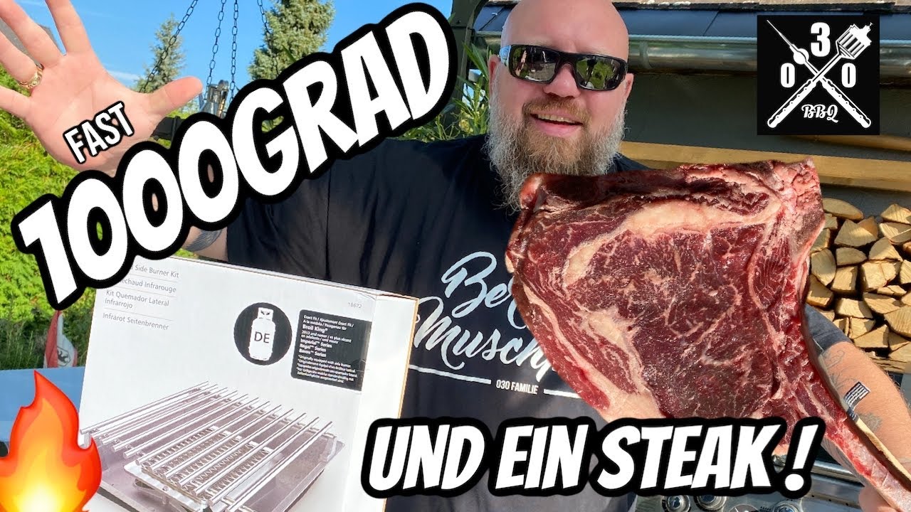 Broil King Infrarot Seitenbrenner UNBOXING mit EXTREM Tomahawk Test -  030 BBQ