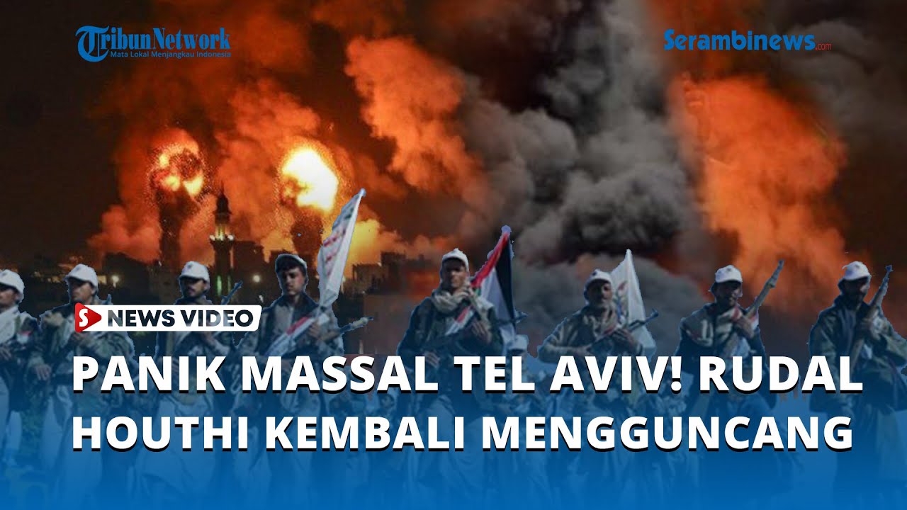 Panik Massal di Tel Aviv! Rudal Houthi Kembali Mengguncang, Warga Israel Kocar-kacir lari ke Bunker!