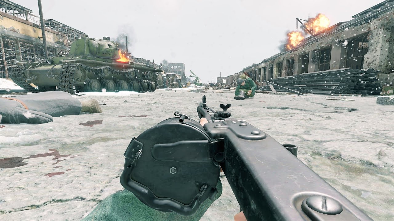 Enlisted Gameplay - Tractor Plant - Battle of Stalingrad [1440p 60FPS] No Commentary