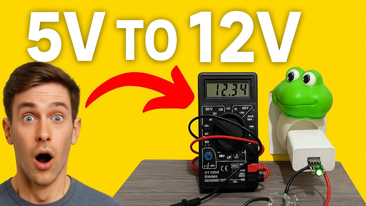 How to Build a Simple 5V to 12V Voltage Converter Using Phone Charger