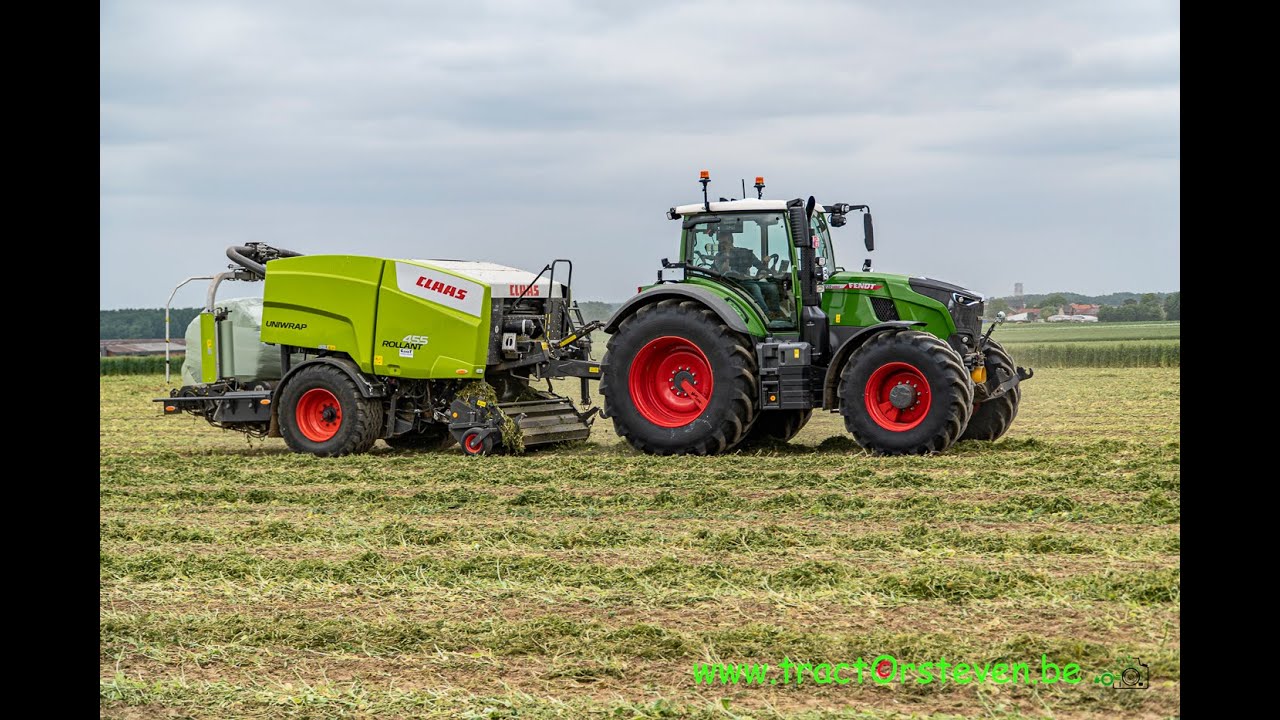 Fendt 720 Vario ProfiPlus Gen7 + Claas Rollant 455 Uniwrap - Peter Picard (Vechmaal)