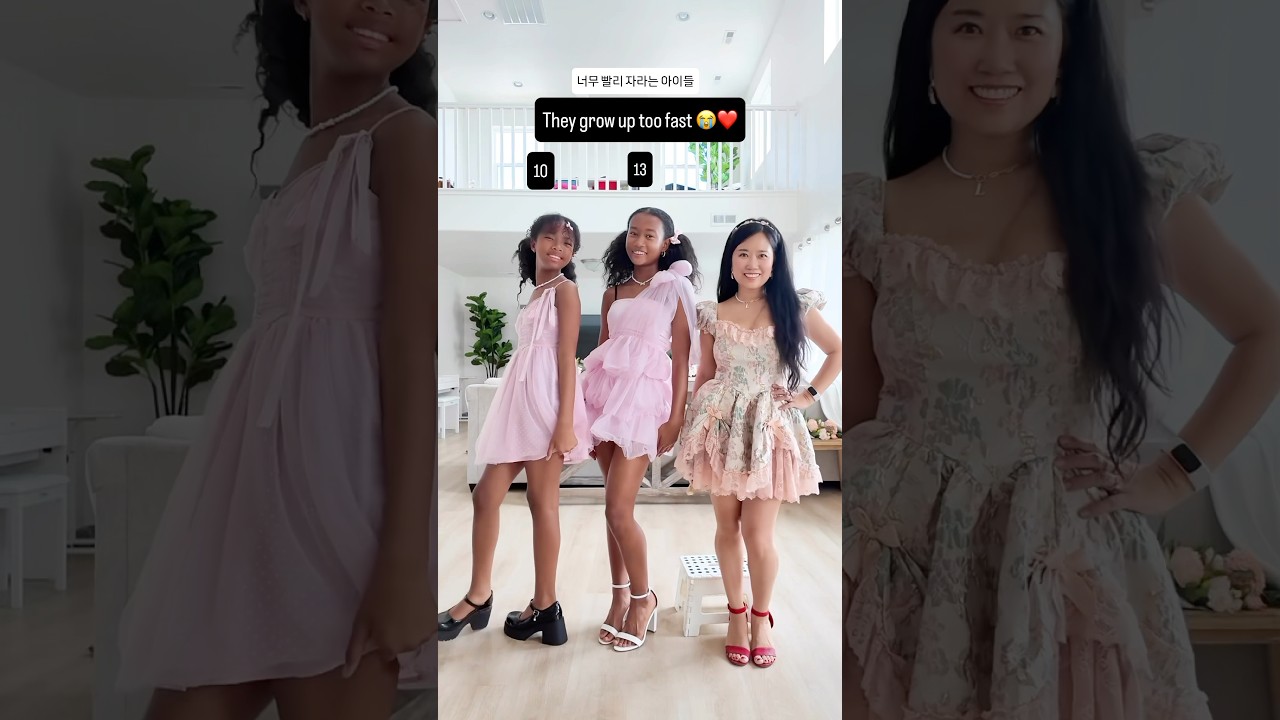 They are officially taller than me. #motherdaughter #koreanmom #mixedchildren #blasian #엄마 #딸맘 #혼혈