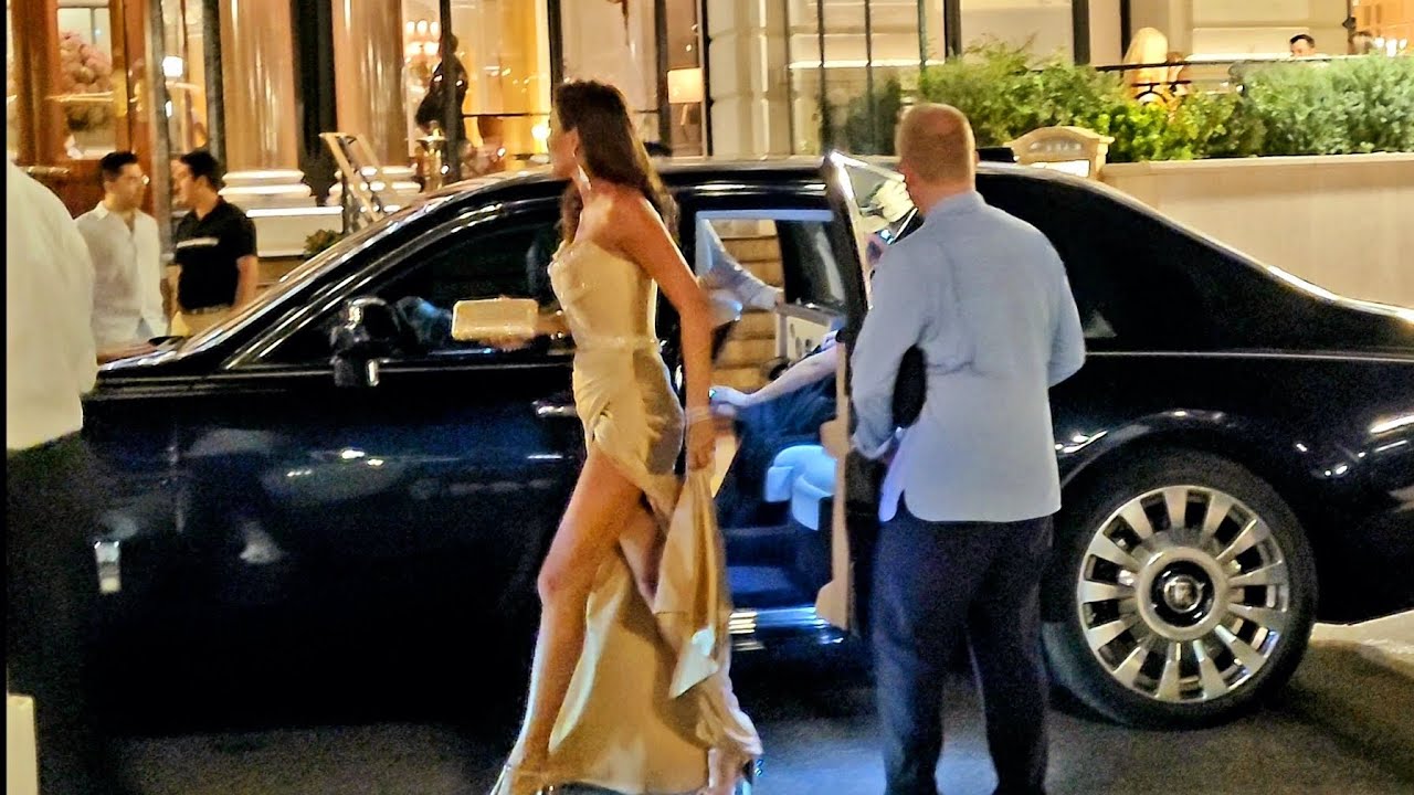 GORGEOUS RICH LADY DRIVING ROLLS-ROYCE/ MONACO LUXURY NIGHTLIFE & SUPERCARS