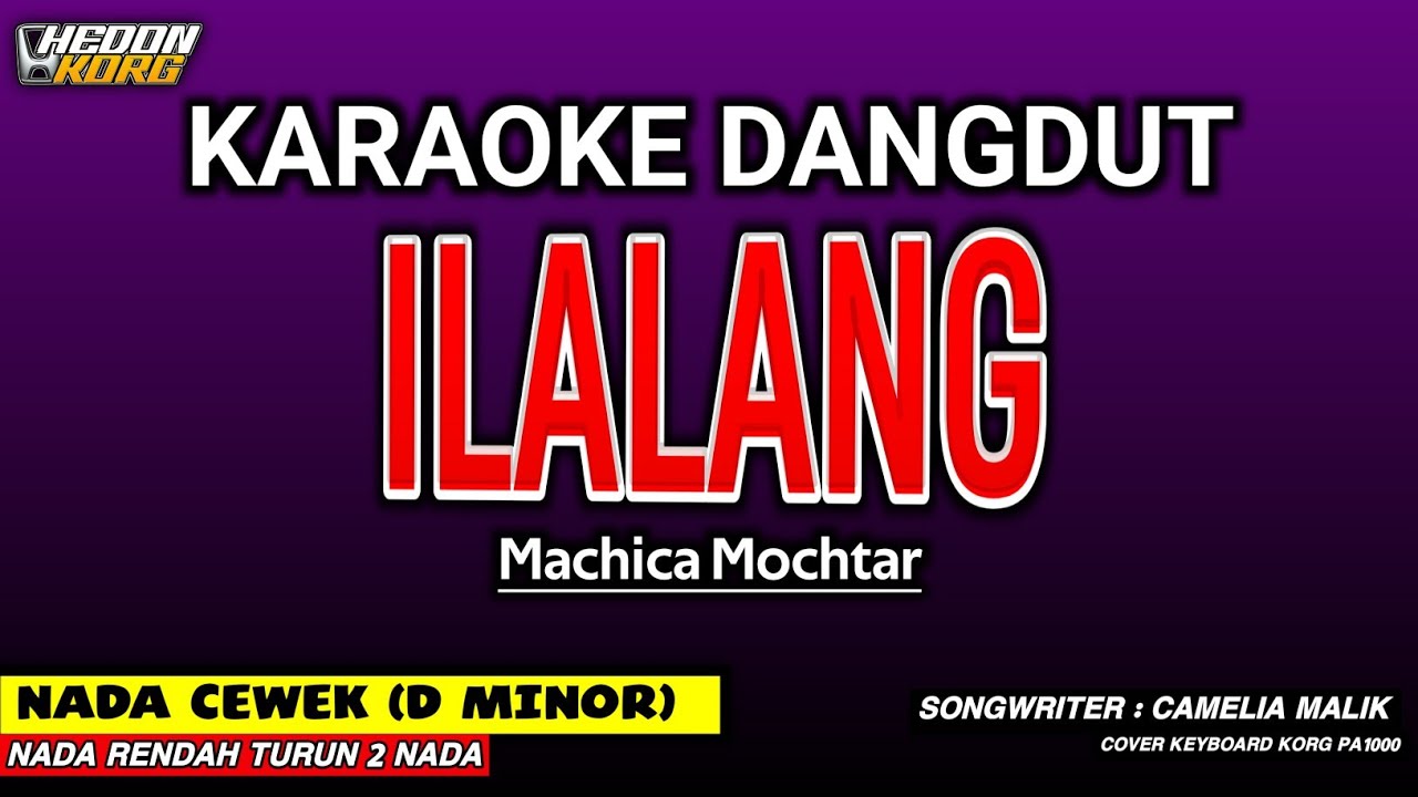 ILALANG KARAOKE DANGDUT - NADA WANITA ( MACHICA MUCHTAR )