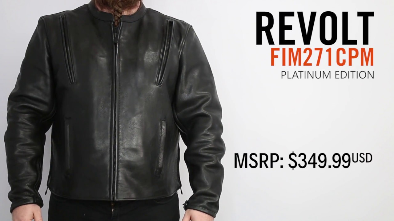 Revolt - Men's Leather Motorcycle Jacket