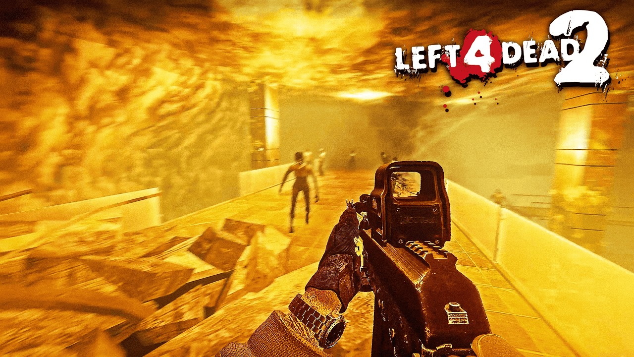 We are trap in a giant burning freezer - Left 4 Dead 2 Freezer burn map5 Campaign