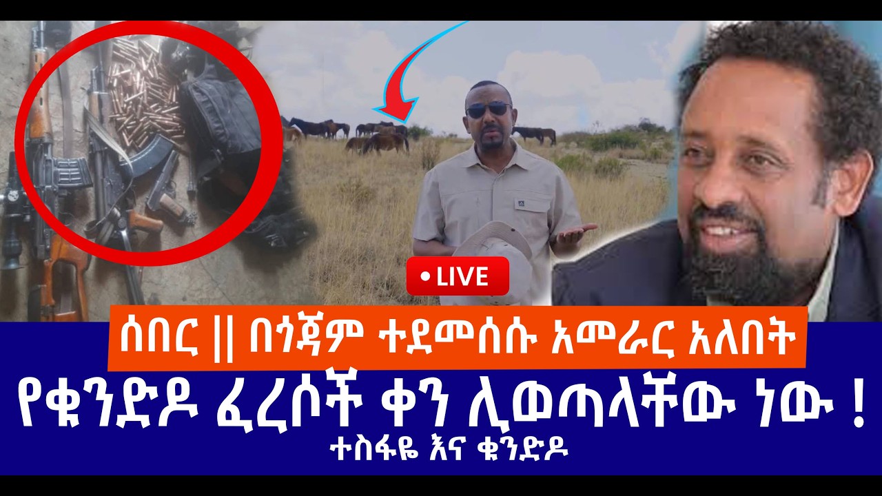 ሰበር || በጎጃም ተደመሰሱ አመራር አለበት  || የቁንድዶ ፈረሶች ቀን ሊወጣላቸው ነው ! || ተስፋዬ እና ቁንድዶ  Live