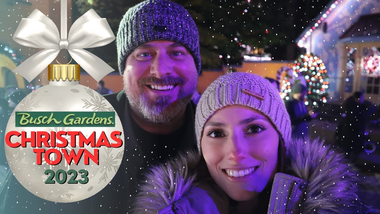 BUSCH GARDENS CHRISTMAS TOWN 2023\ SPY ON SANTA\ RUDOLPH\  NEW POMPEII LIGHT SHOW\ MEMBER DISCOUNTS!