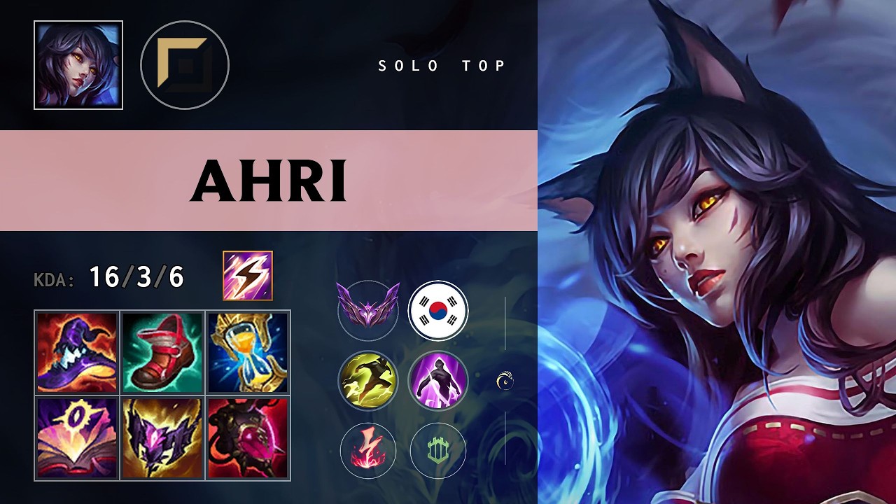 Ahri Top vs Darius - KR Master Patch 26.11