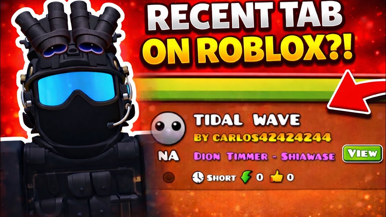 I Played Geometry Dash RECENT TAB… But On Roblox
