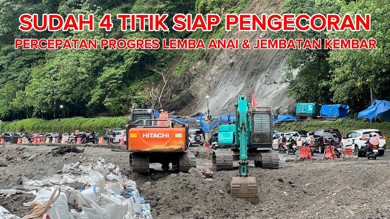 progres 4 titik siap jembatan kembar & lembah anai (update progre) 17 Februari 2026