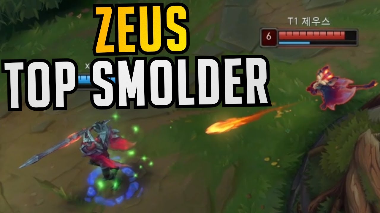 T1 Zeus Having Fun With Top Smolder - Best of LoL Stream Highlights (Translated)