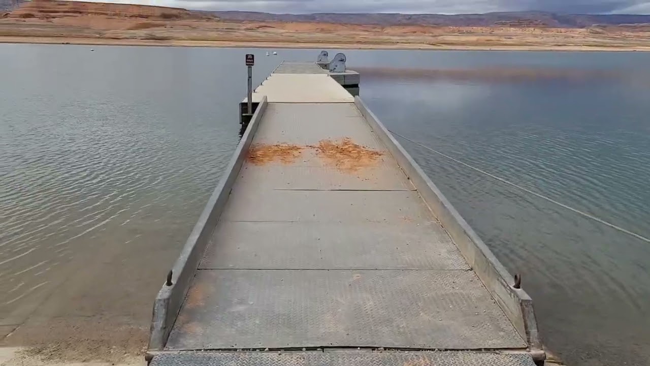 Lake Powell bullfrog boat ramp 2026 February 