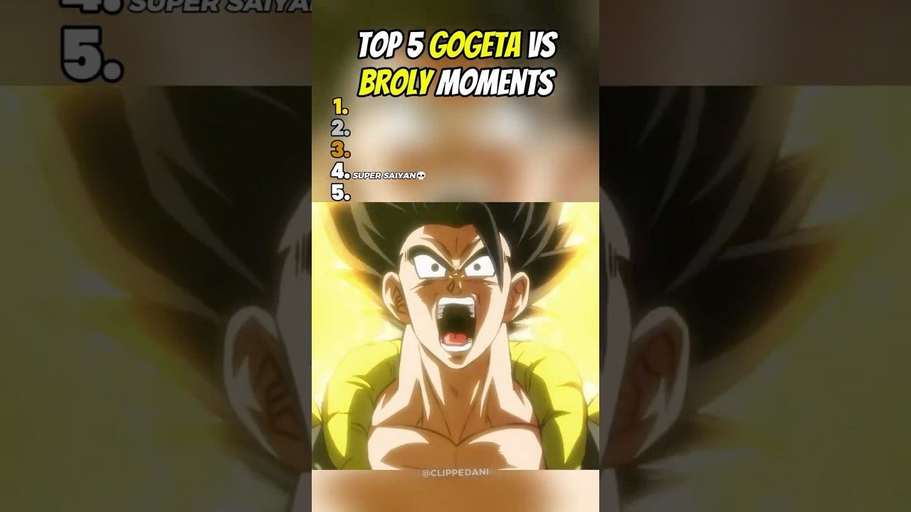 Top 5 GOGETA vs BROLY Moments😤| Dragon Ball