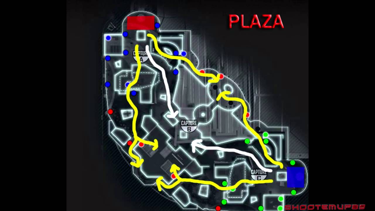 Black Ops 2 Spawns and Strategies-Plaza Domination