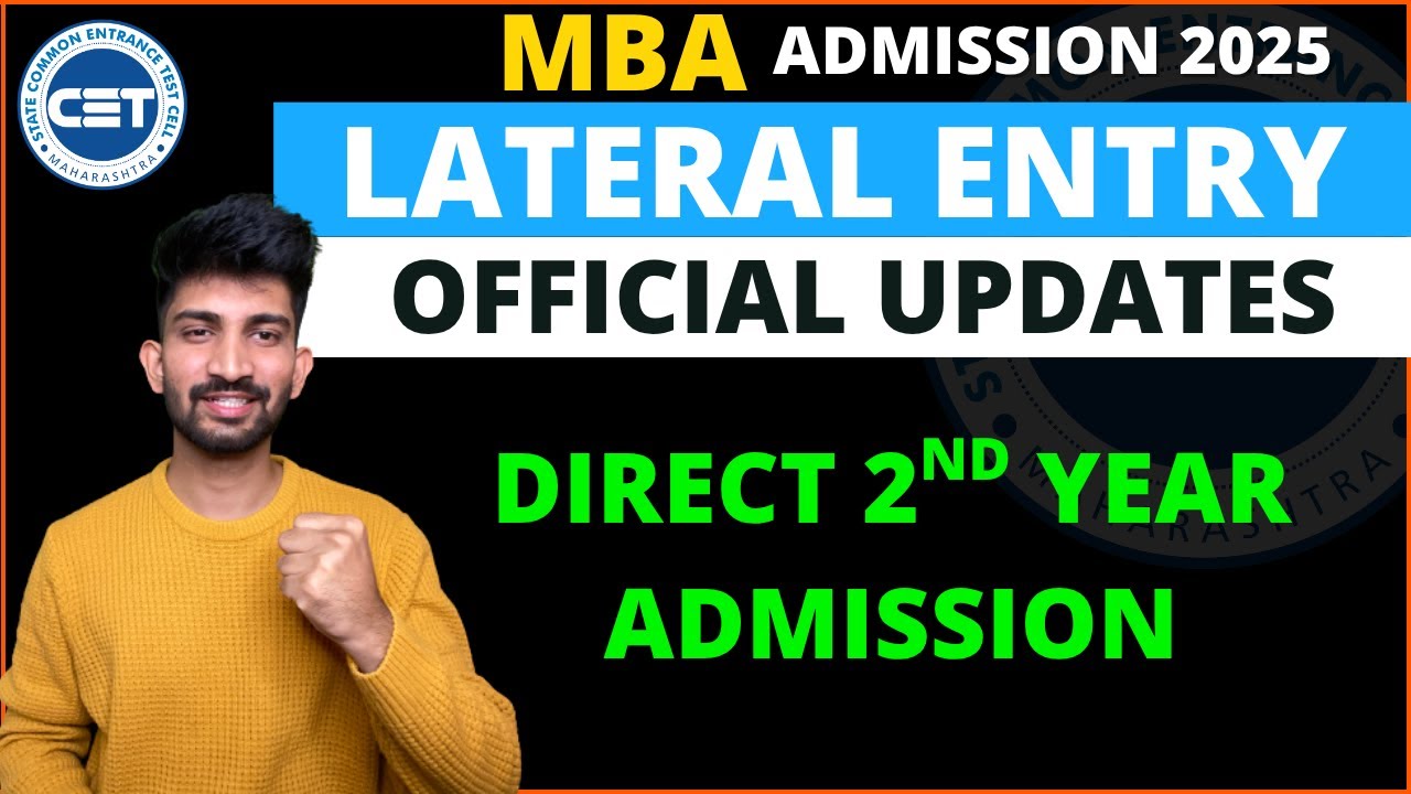 Mba Lateral Entry Admission Updates 2025 | Mba Direct 2nd Year Process 2025