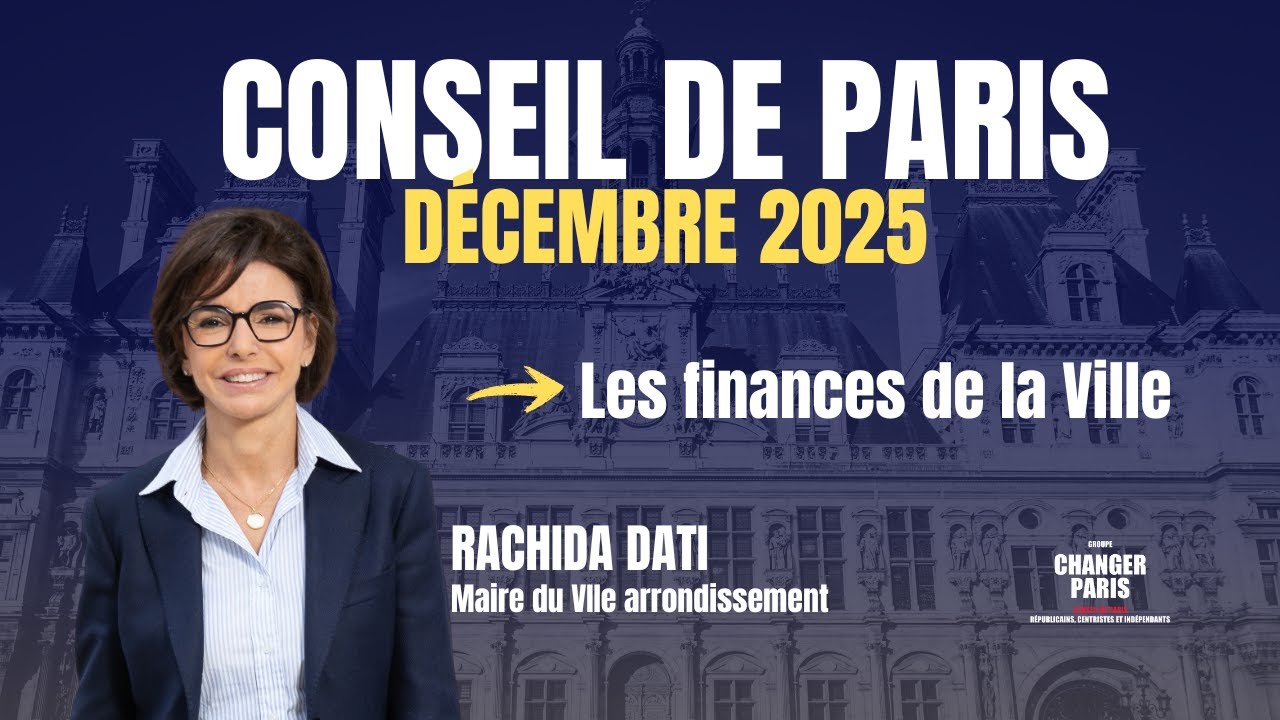 Rachida Dati - Budget 2026 de la Ville de Paris