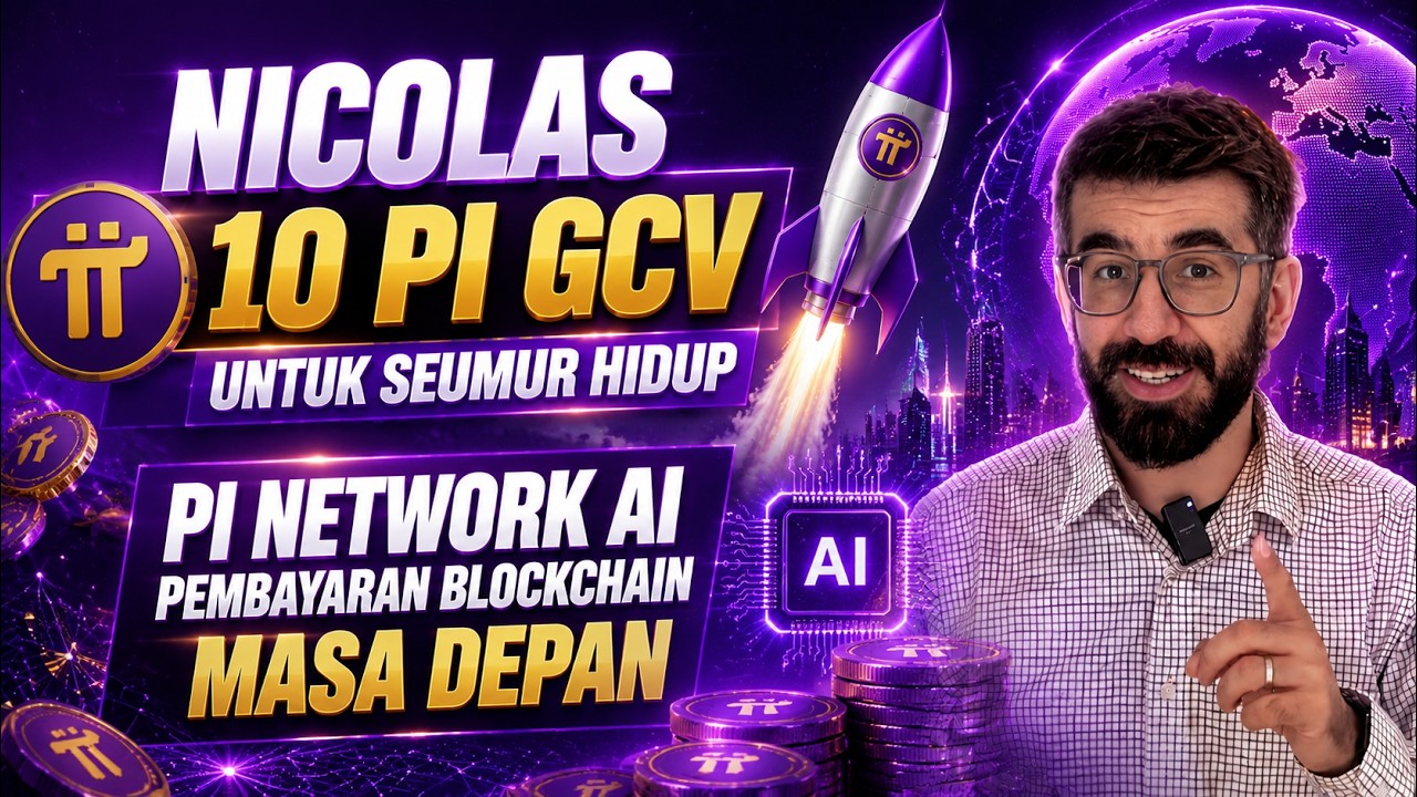 NICOLAS 10 PI GCV UNTUK SEUMUR HIDUP || PI NETWORK AI PEMBAYARAN BLOCKCHAIN MASA DEPAN