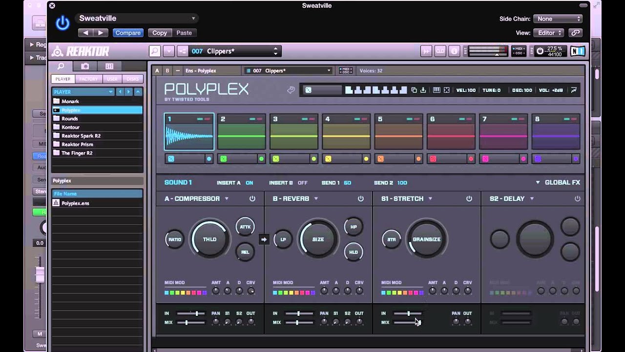 NI Polyplex (сэмплер ударных) — советы по звуковому дизайну — Native Instruments Komplete 10