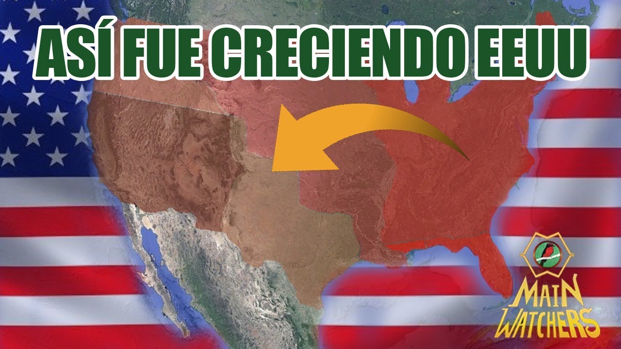 As&iacute; ESTADOS UNIDOS fue AUMENTANDO su TERRITORIO