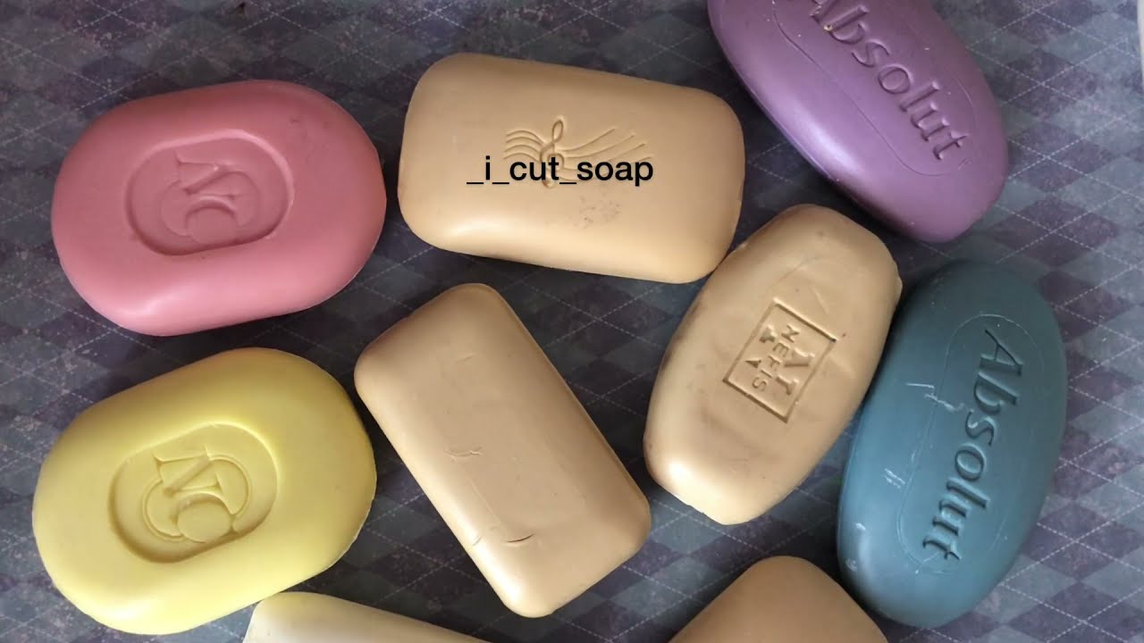 Asmr cutting dry soap/relax video/satisfying