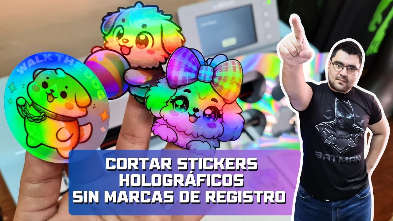 🌟 Cómo Cortar Stickers Holográficos con Plotter Scanncut SDX125 🖨️✨