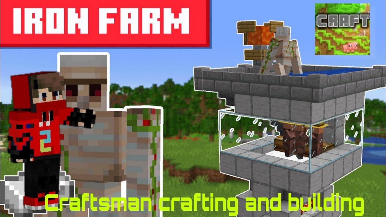 Iron farm in craftsman crafting and building.1.18+ try now.samirgamer 99.