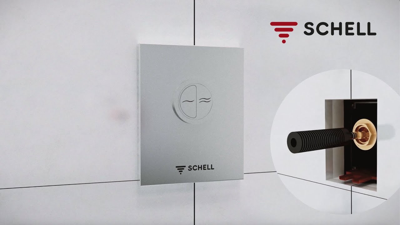 Montage SCHELL WC-Betätigungsplatte EDITION Eco