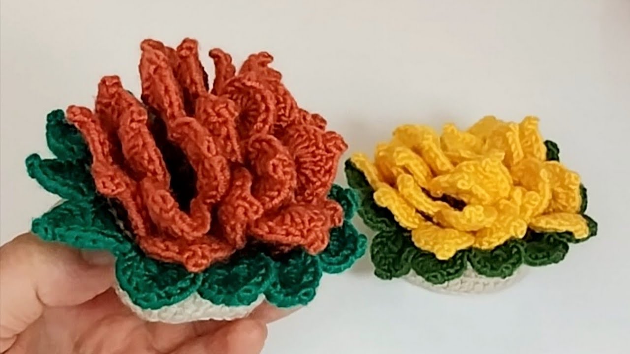 Easy Crochet Sunflower Basket / Crochet Sunflower Tutorial 🌞🌻