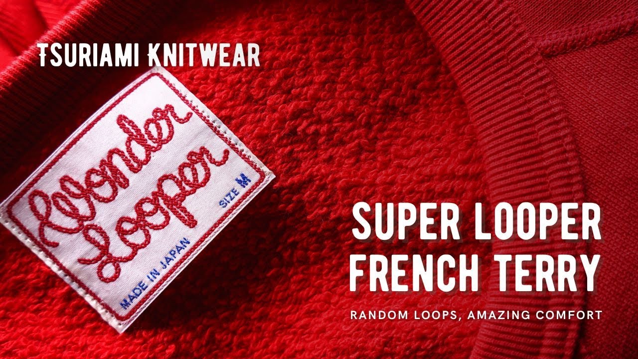 Супер-петлевой французский трикотаж - случайная петля Tsuriami Knitwear