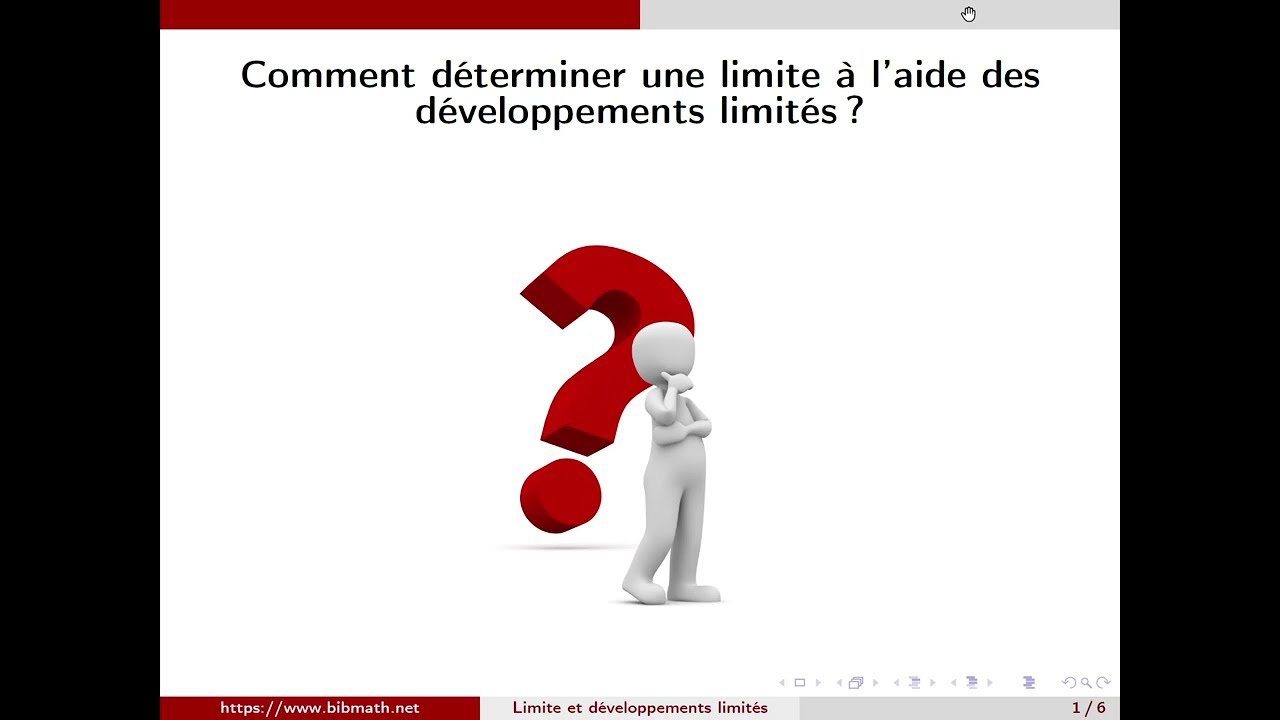 Comment d&eacute;terminer une limite &agrave; l'aide de d&eacute;veloppements limit&eacute;s?