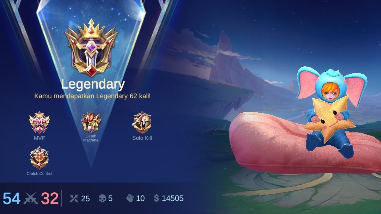 Skin Nana gajah memang gak ada lawan 25 kill & full build up mlbb gameplay Indonesia 