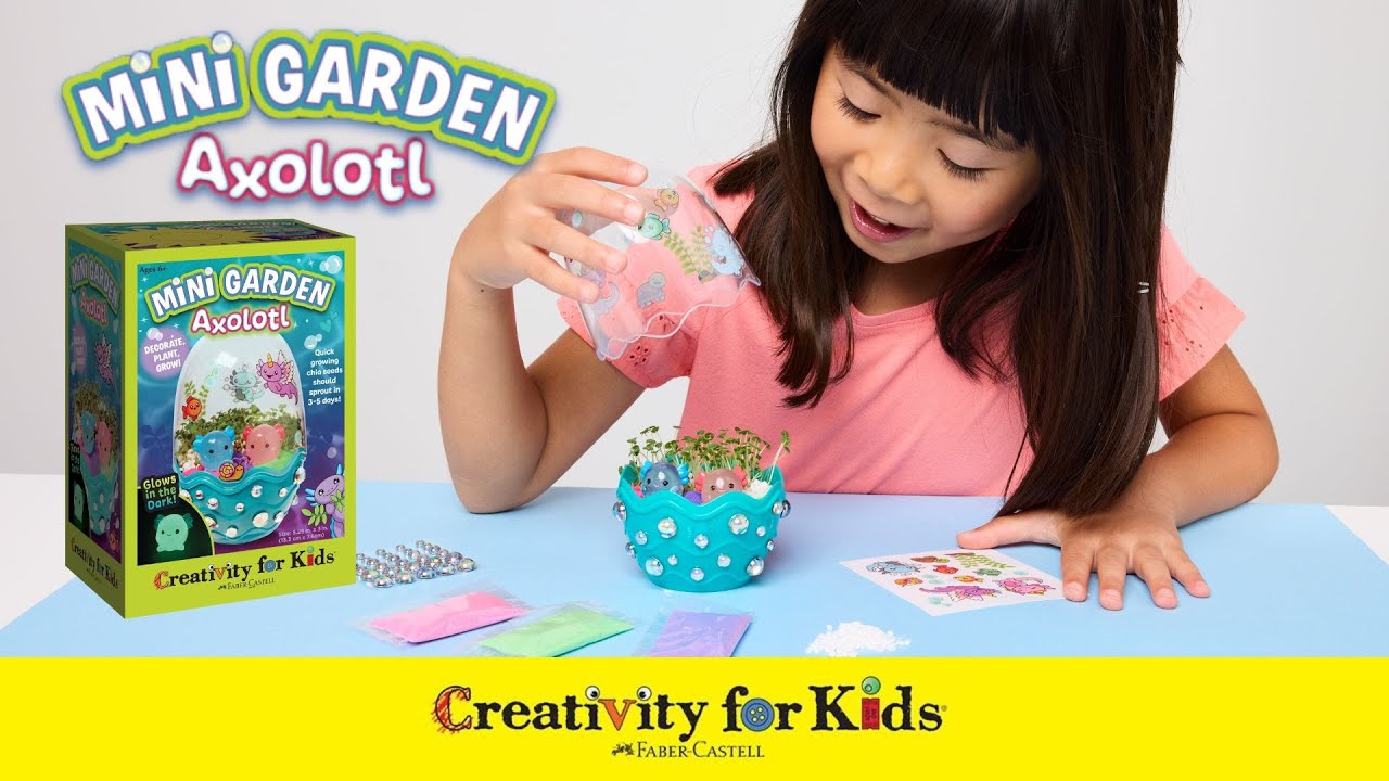 Introducing the Mini Garden Axolotl &ndash; New from Creativity for Kids!