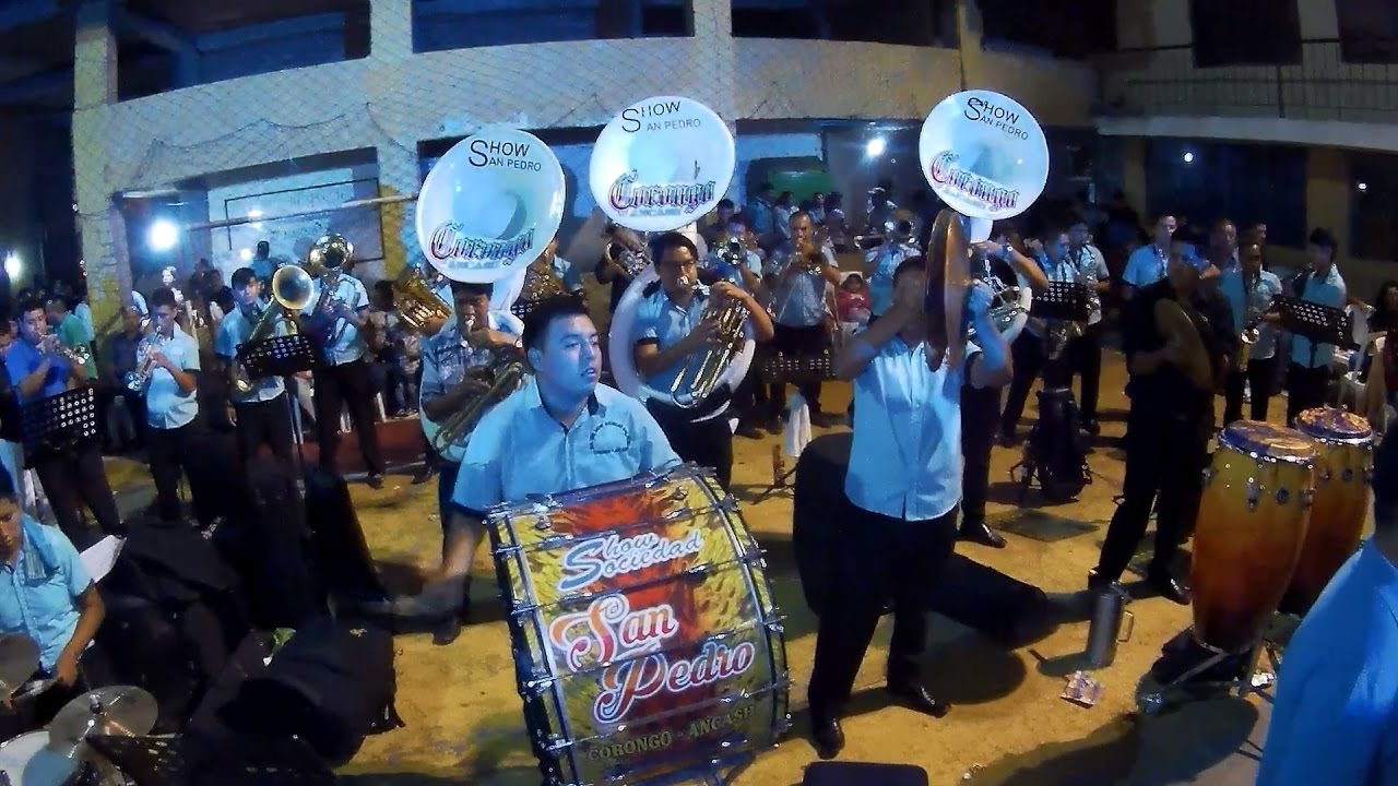 BANDA SHOW SOCIEDAD SAN PEDRO 2017 CORONGO ANCASH - MIX HUAYNOS