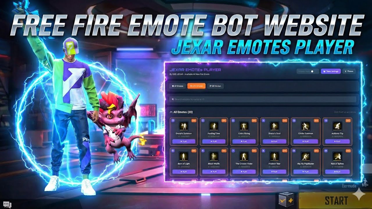 😎 Free Fire Emote Bot Website – Use Any Emote for Free 🔥 (No Ban Method)