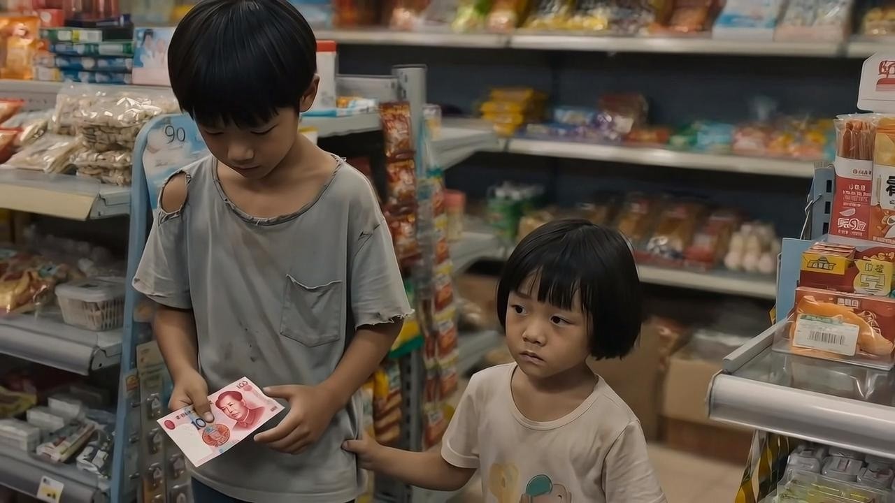 6歲哥哥承認偷錢，真相揭開後，警官和老闆娘都沈默了...🥺 #感人故事 #正能量 #手足之情 #社會溫暖 #人性 #字幕翻譯