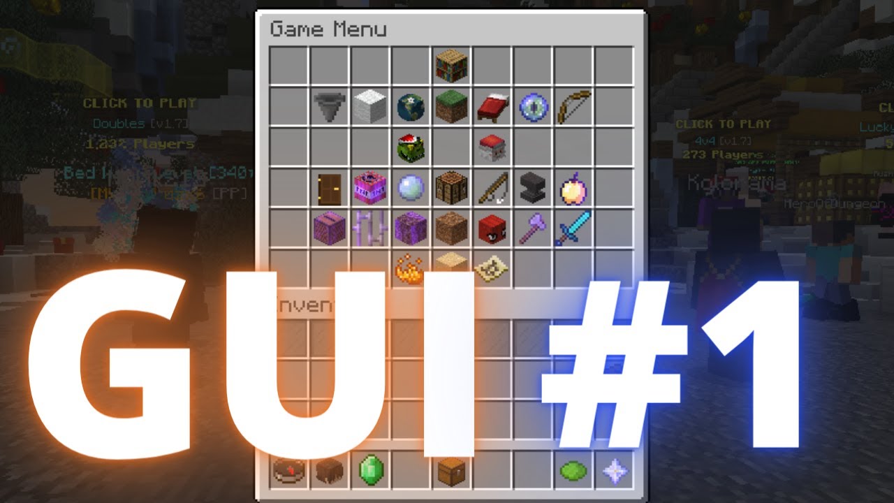 GUI na serwer Minecraft w 3 linijkach! Menu Inventory odc. 1