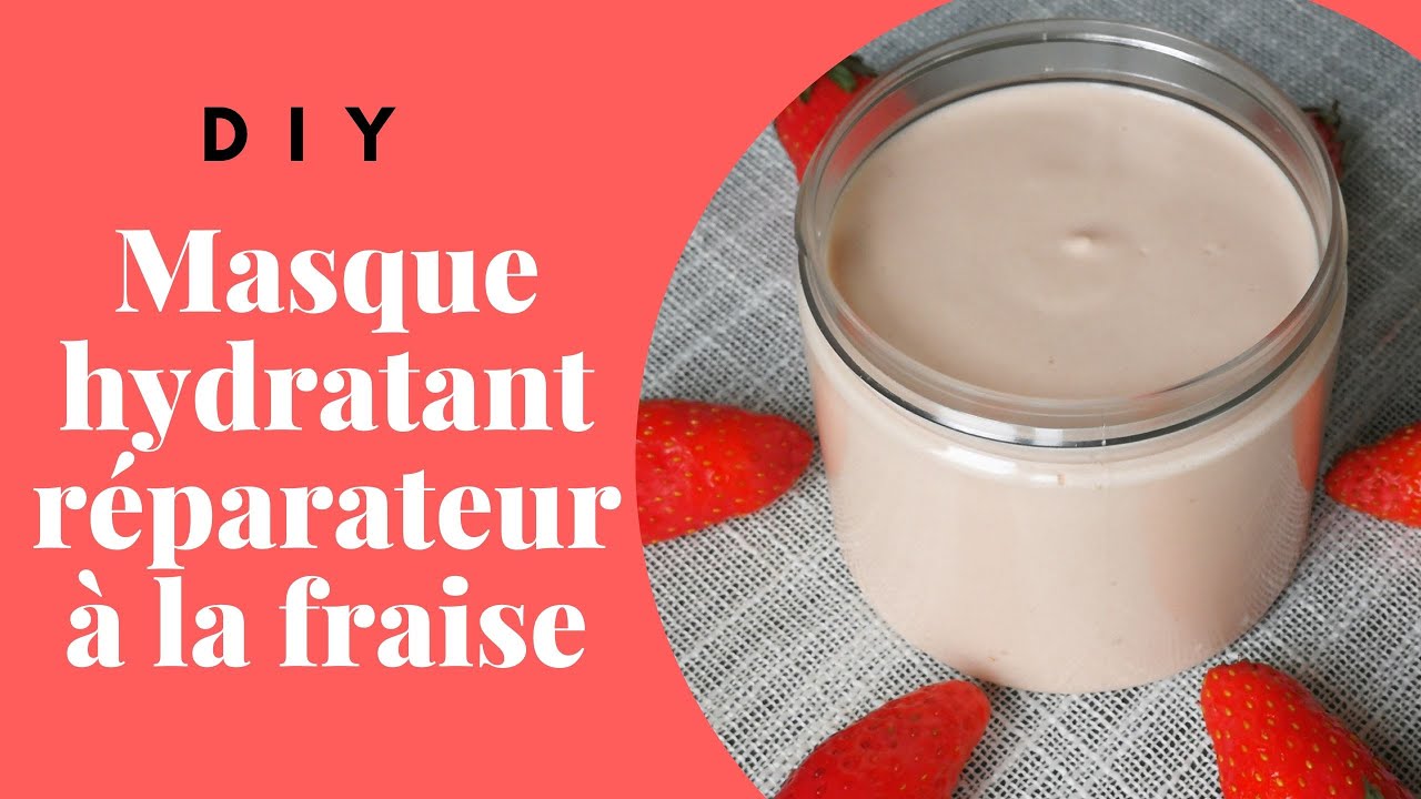 🌺24. DIY│Masque Hydratant r&eacute;parateur &agrave; la fraise, nourrit, fortifie, r&eacute;pare et embellie les cheveux.