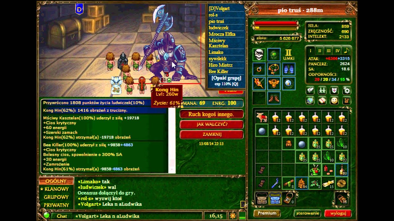 Margonem [Majuna] Tytan eventowy Kong Hin 260 lvl [HD]