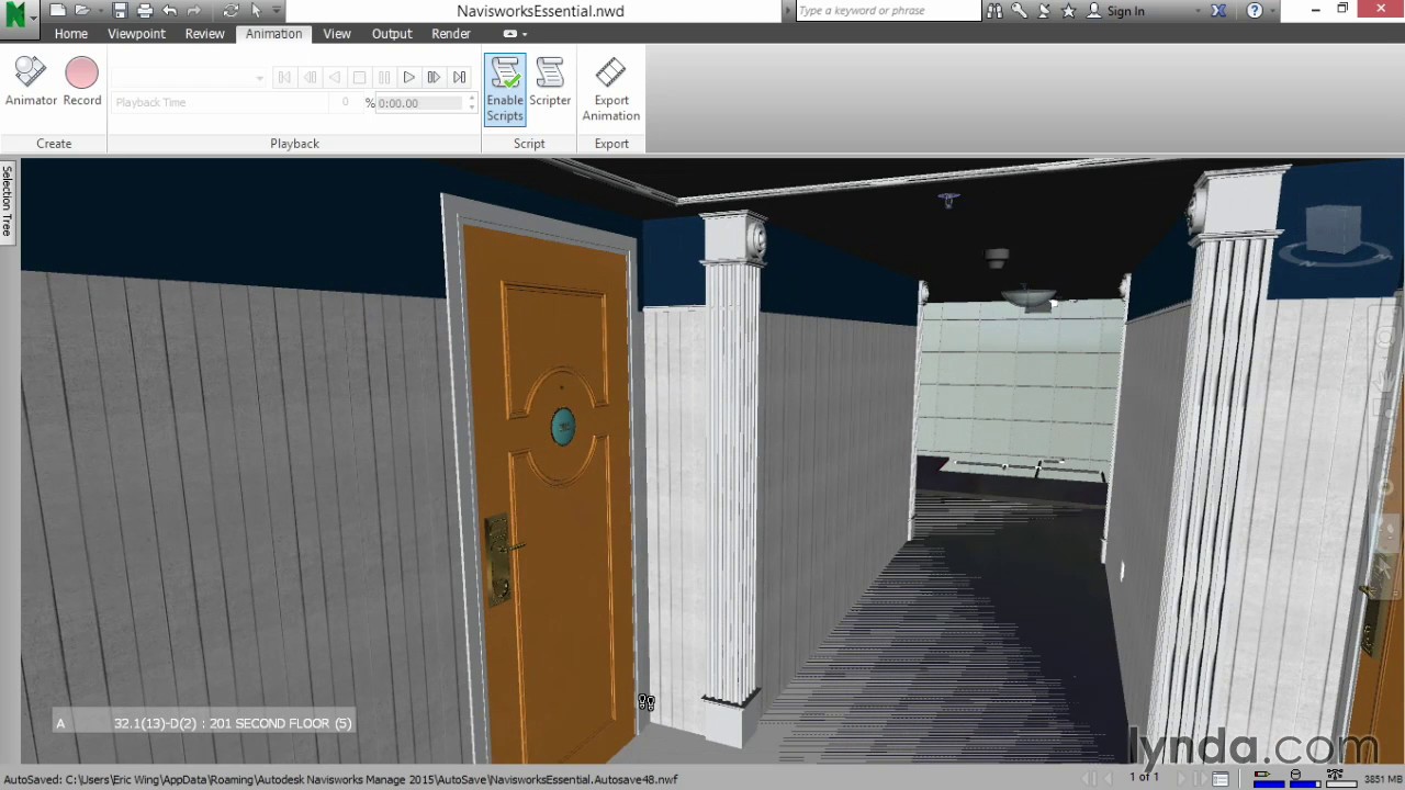 Учебное пособие по Navisworks — создание скрипта