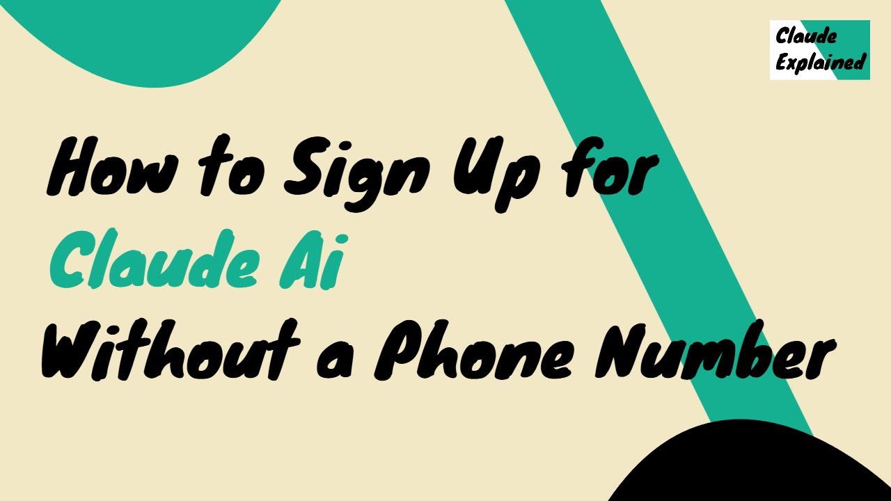 How to Sign Up for Claude Ai Without a Phone Number?