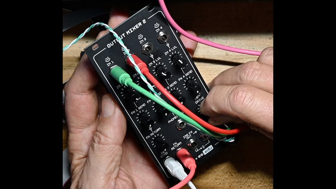 C.K. builds an EDU Output Mixer 2 from mki and Erica Synths, eurorack