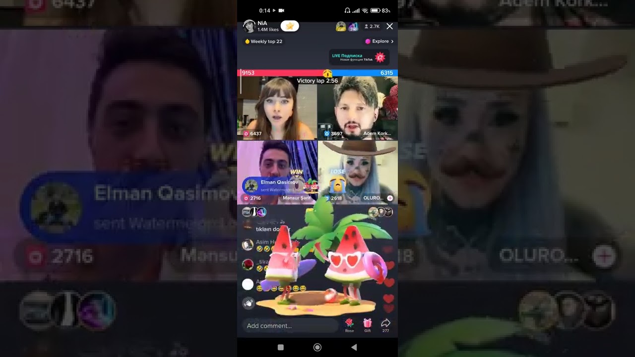 Nia, Mənsur vs Adem Korkmaz, Masal (Mənsur: bunun üstündə yazmağı öyrəniblər?)