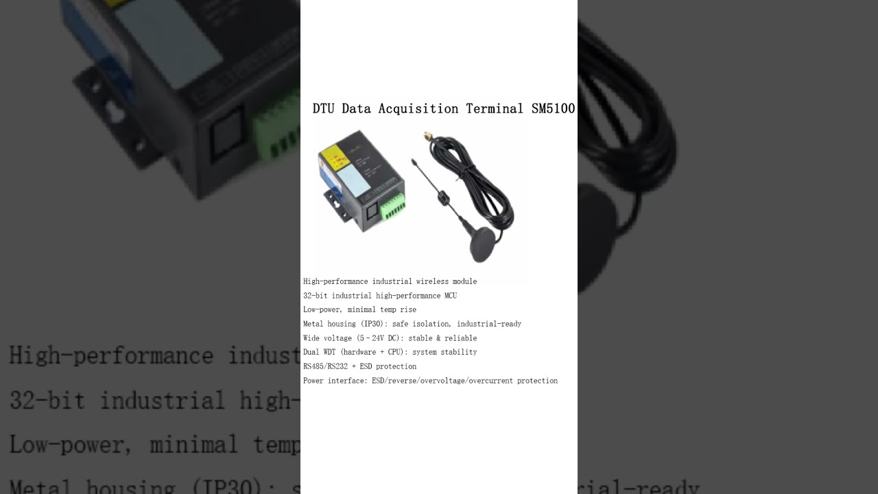 SM5100: ZigBee &rarr; ModBus Industrial IoT Converte#SM5100DTU #ZigBeeModBus #IndustrialI