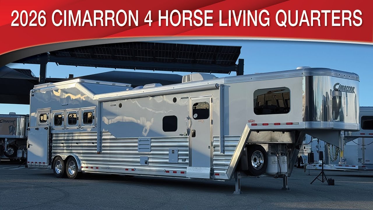 2026 Cimarron Norstar 4 Horse Living Quarters