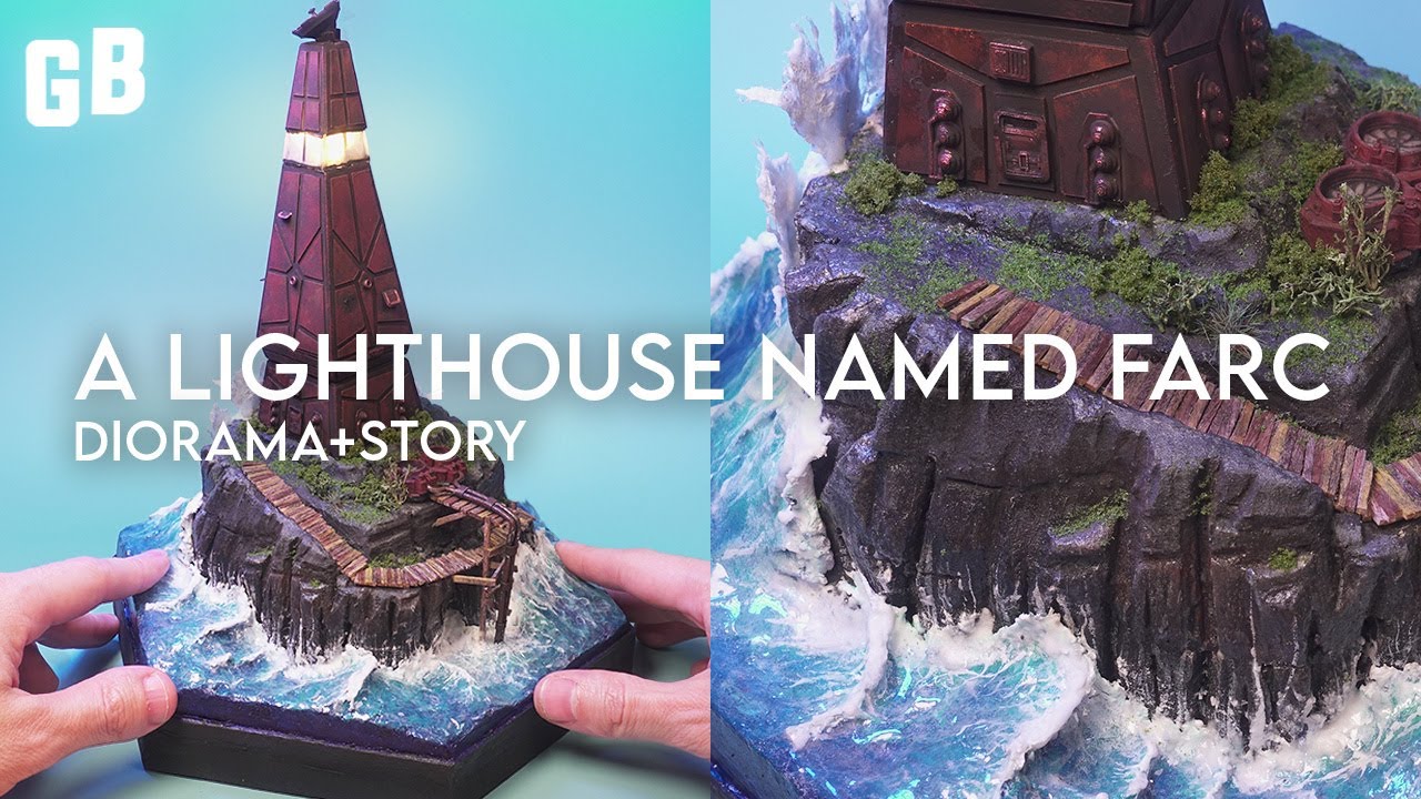 How to scratch build a styrene lighthouse | Beyond the Blight diorama