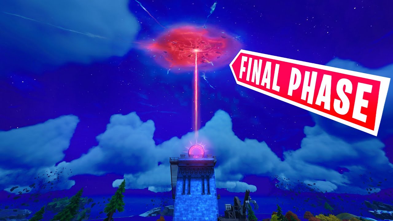 The RIFT GATE turns RED Final hours before the Sky Rift (Fortnite Season 2)