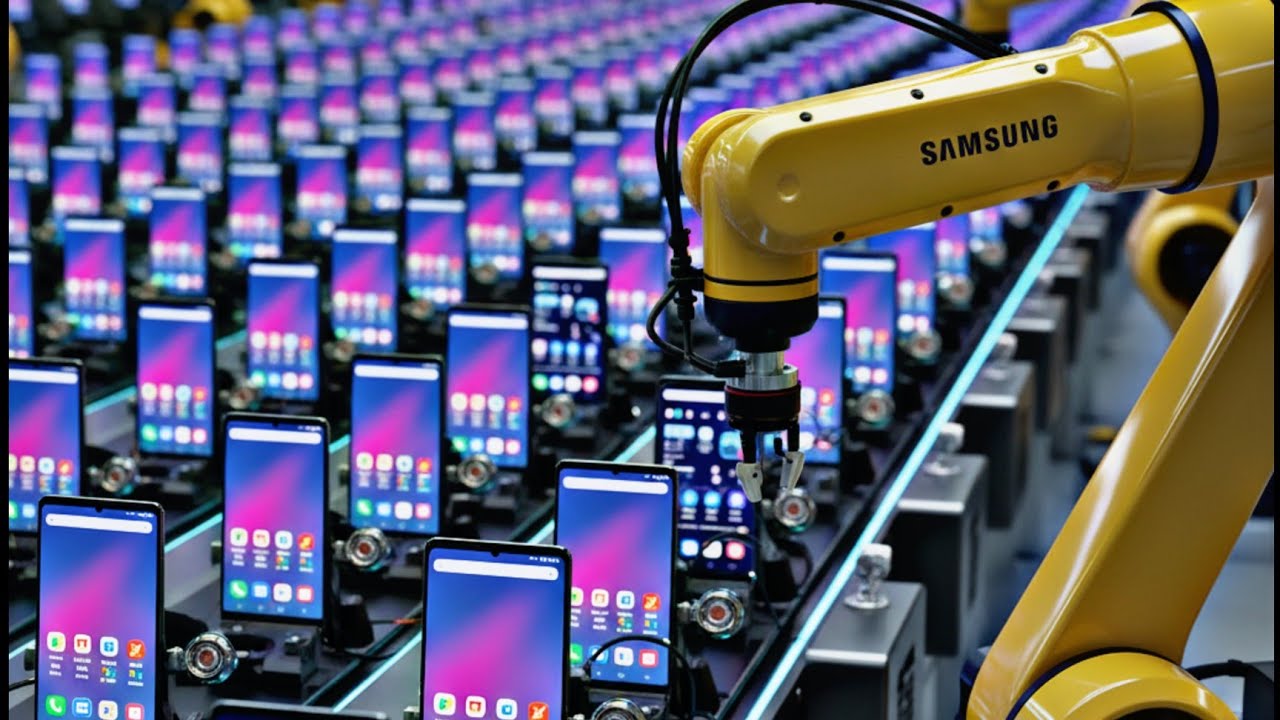 Samsung’s Futuristic Factory. Watch Phones Built From Scratch