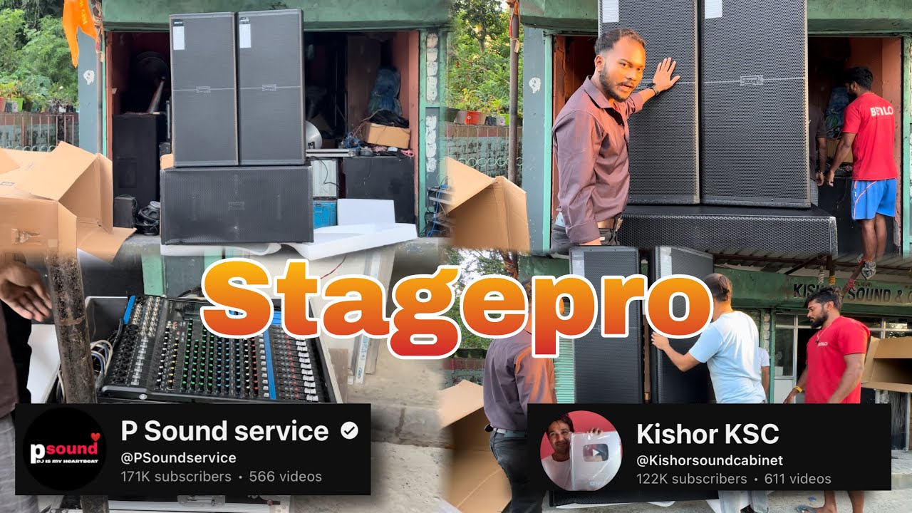 Stagepro Fully Imported Dj Setup Price And Sound Testing By Pijush Sarkar @Kishorsoundcabinet