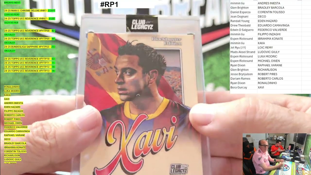 2025 Club Legacyz Icons Football 1ST Edition 6 Box, Random Player Break #RP1 (SOCCER BREAKERS FC)